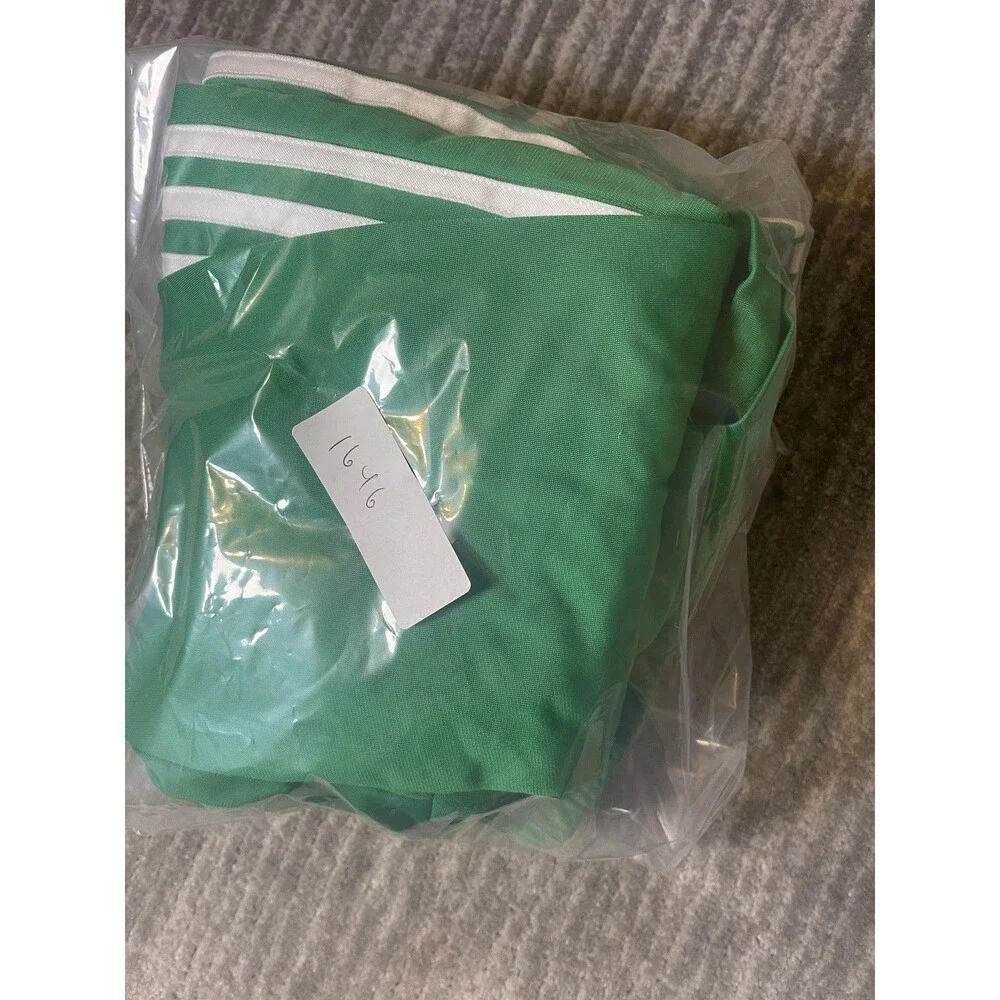 Adidas Firebird TP Track Pants Mens 2XL Green Originals 3 Stripe Zip Hem JD0184